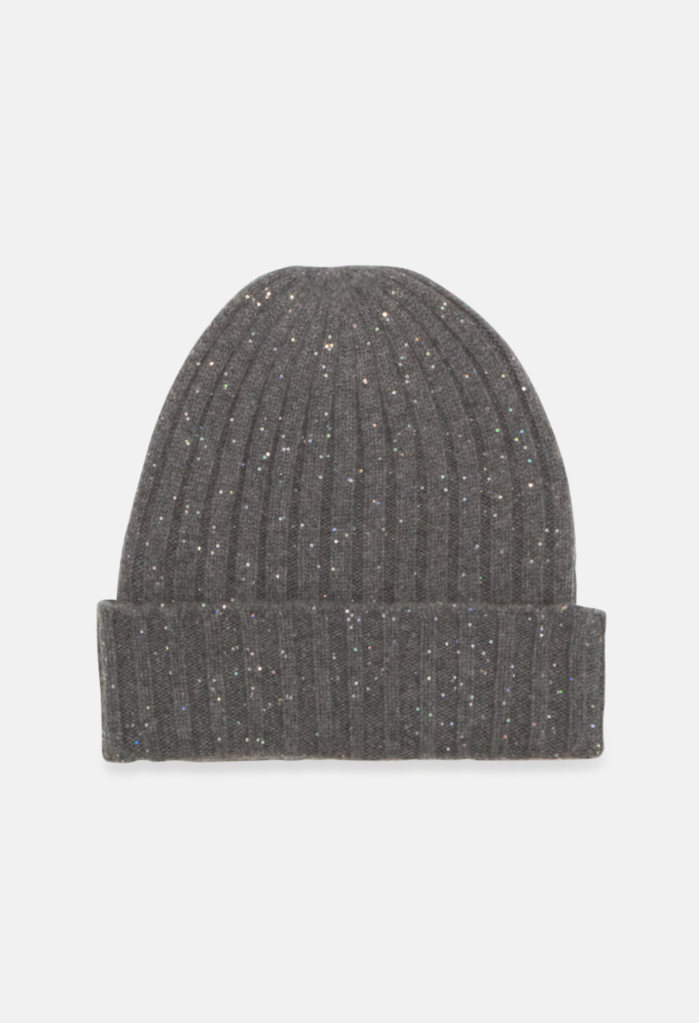 Beanie Mel. Dark Grey Glitter