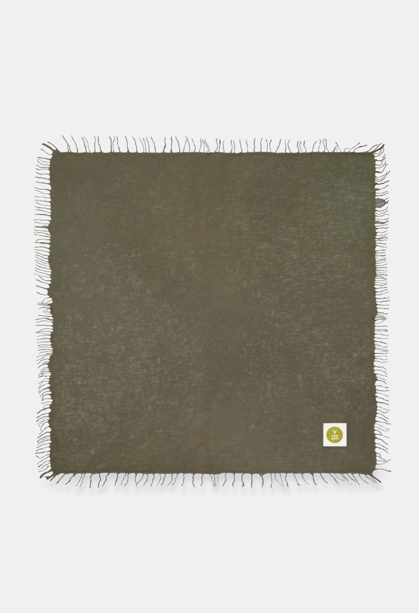 Bandana Smokey Olive mit Fransen
