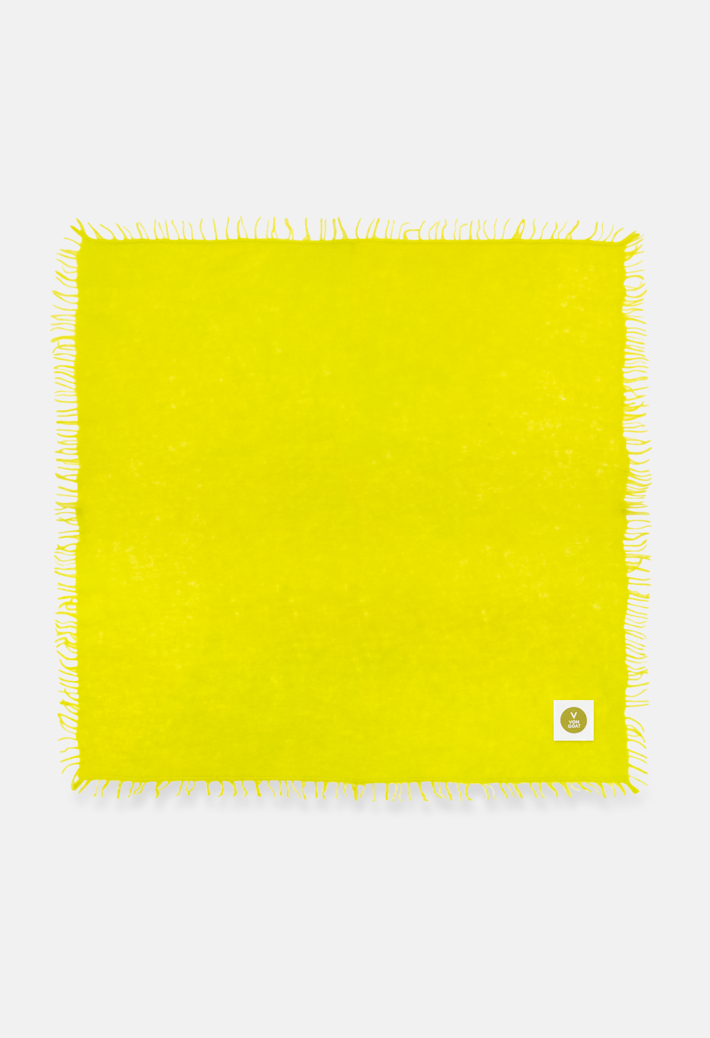 Bandana Spring Yellow with Fringes