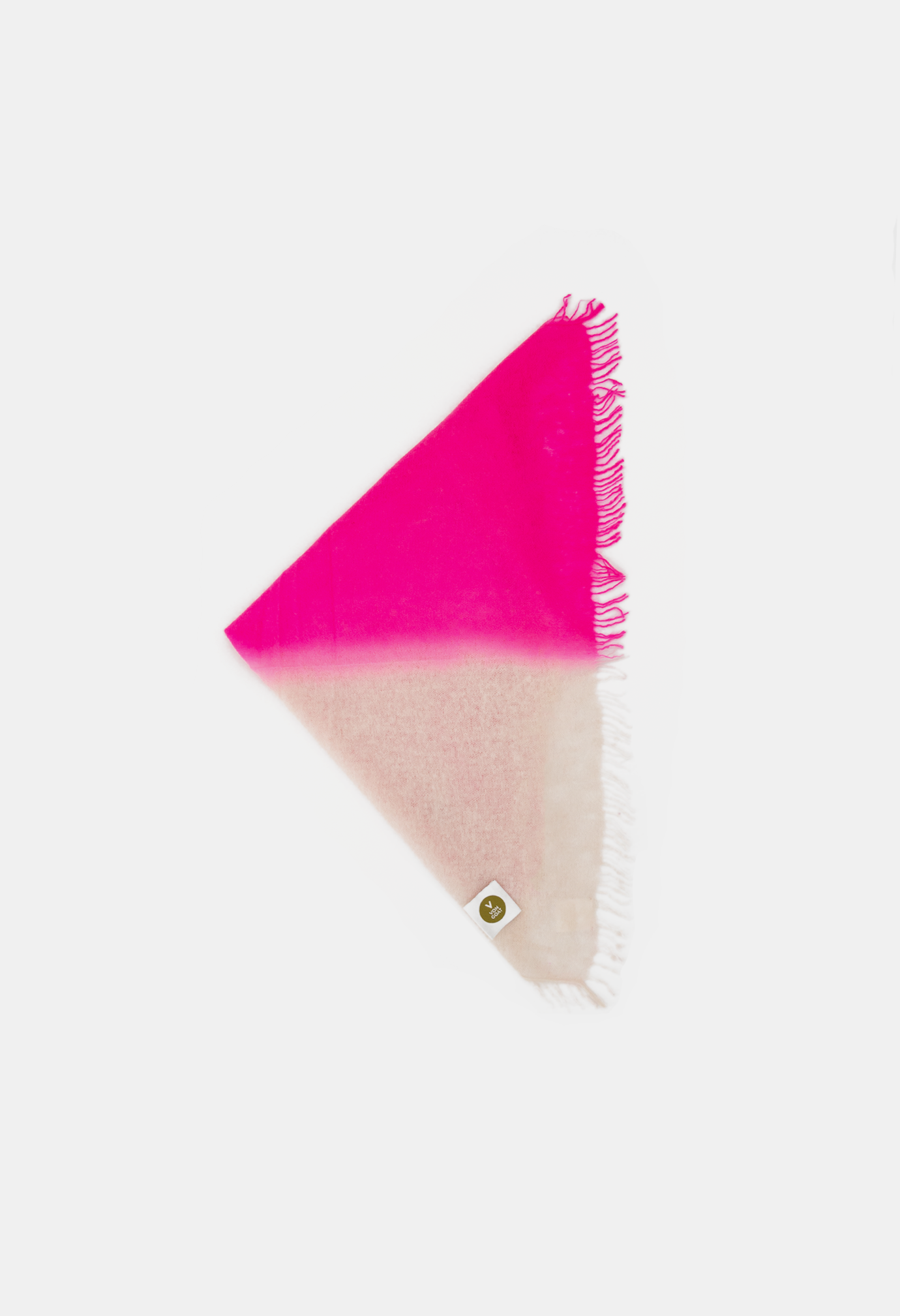 BANDANA CANNOLI CREAM/SUGAR PLUM mit Fransen