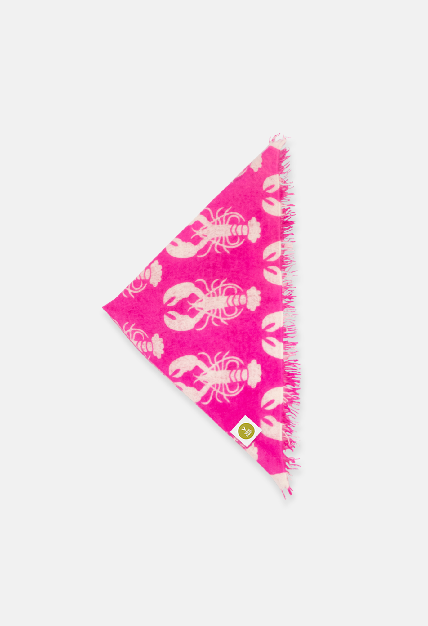 Bandana Lobster Sugar Plum/White mit Fransen