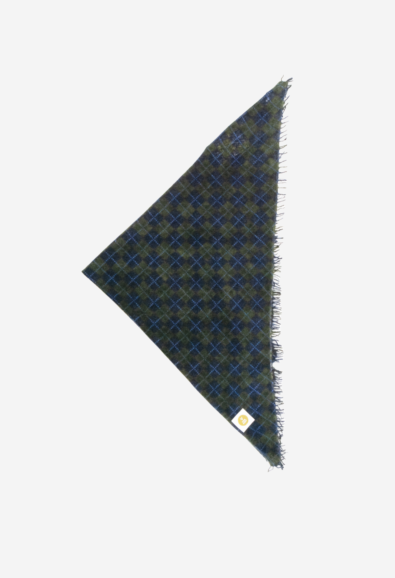 Checkered Bandana D XL with Fringes