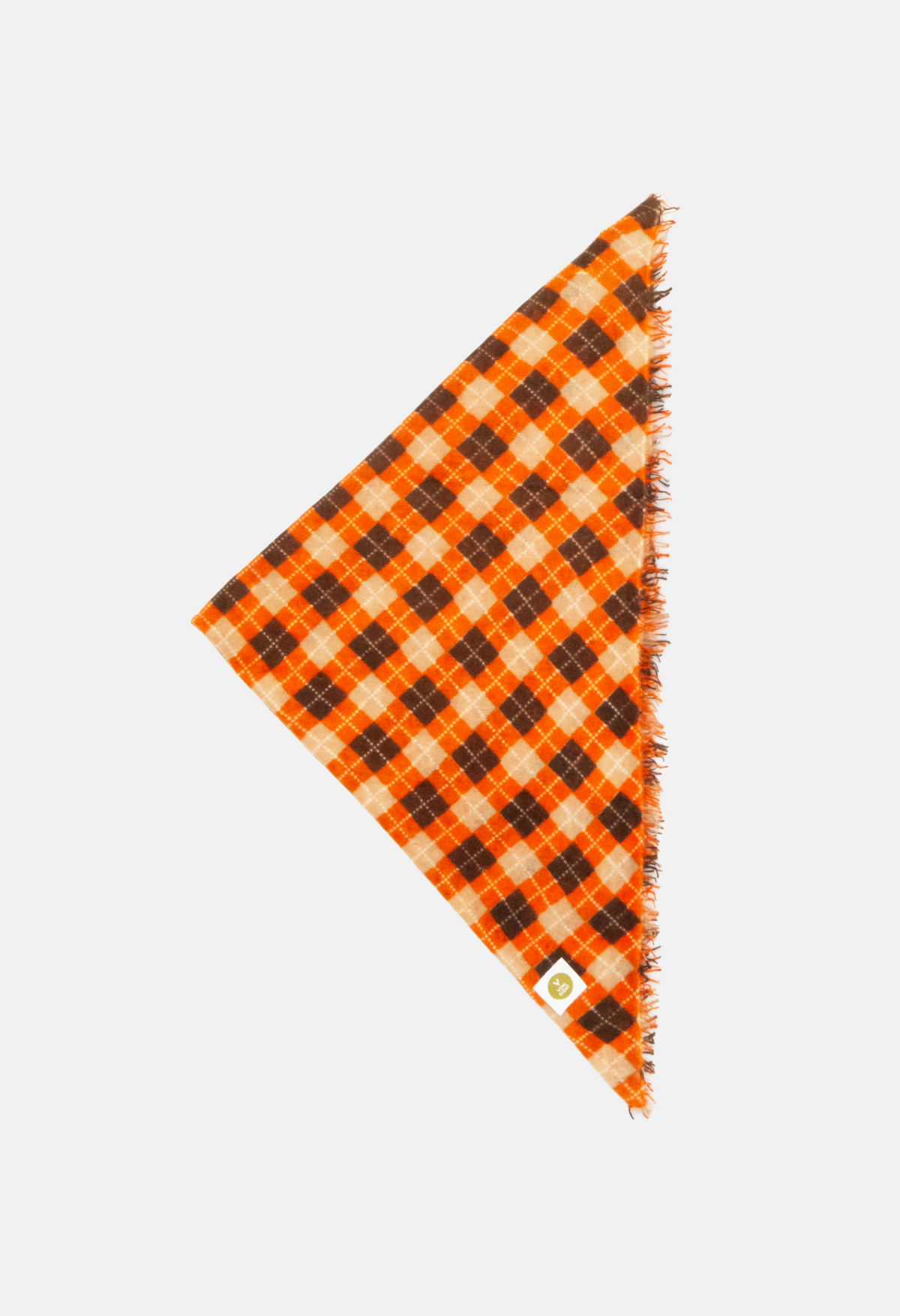 Gingham Bandana XL with Fringes