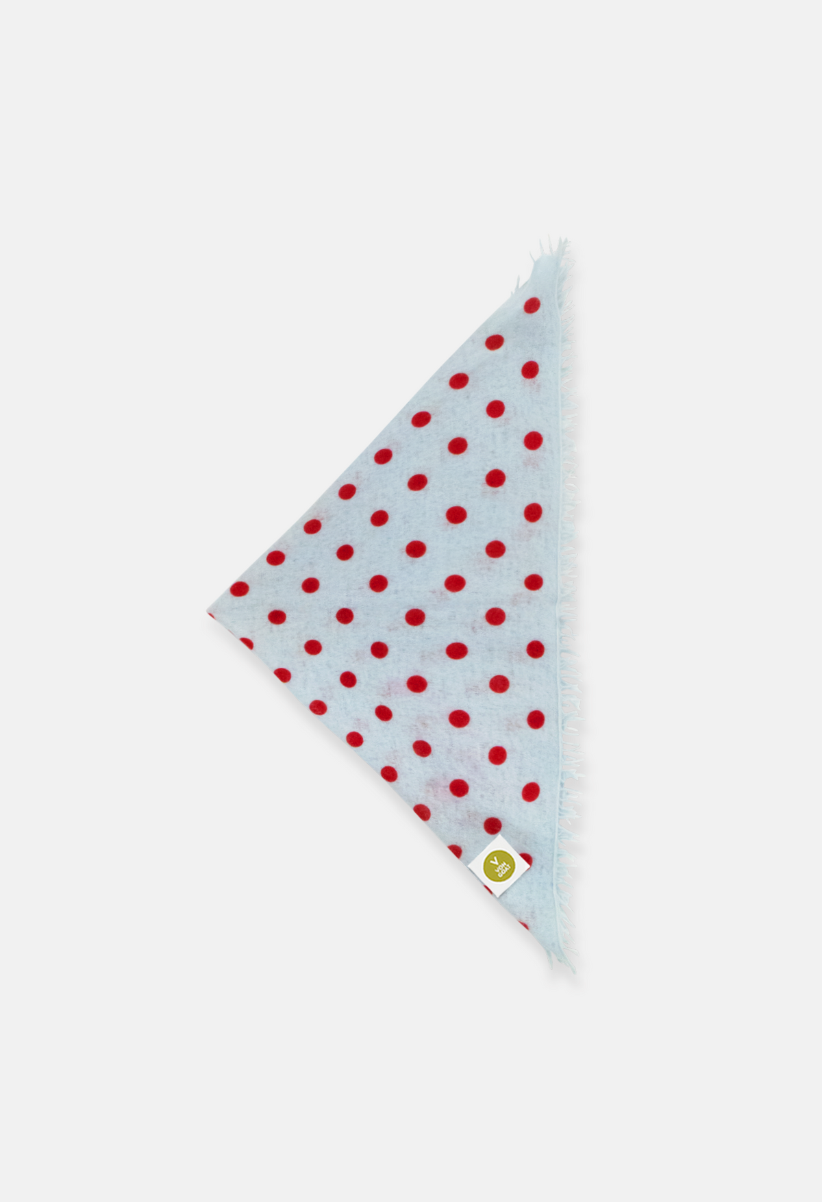 Bandana Polka Dots Ice Melt/Earth Red mit Fransen