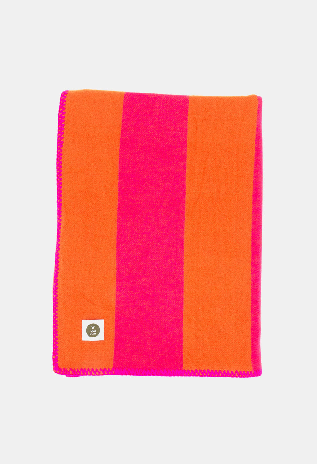 BLANKET ORANGE DAISY/NEON PINK