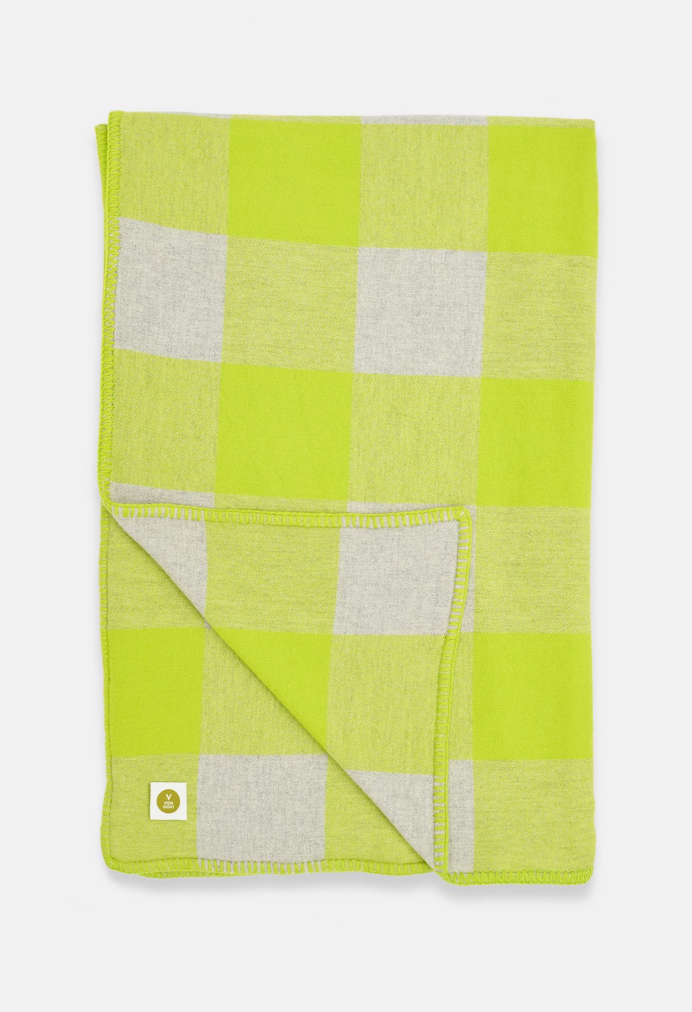 BLANKET NEON YELLOW/LIGHT GRAY