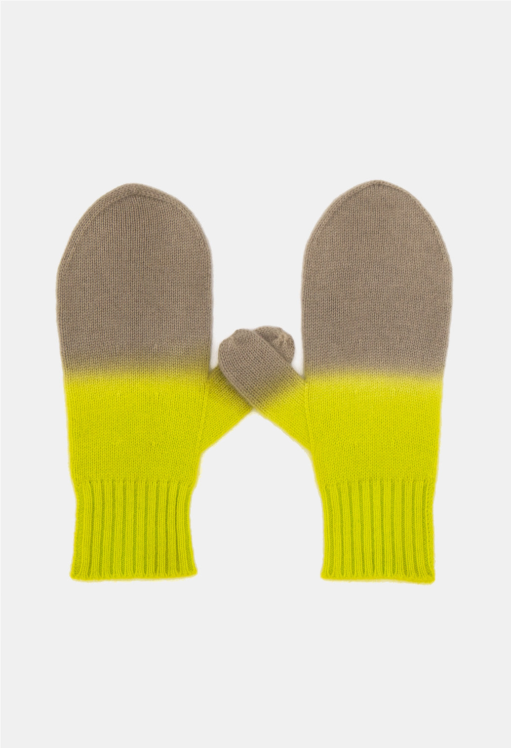 MITTENS NEON YELLOW/PLAZA TAUPE