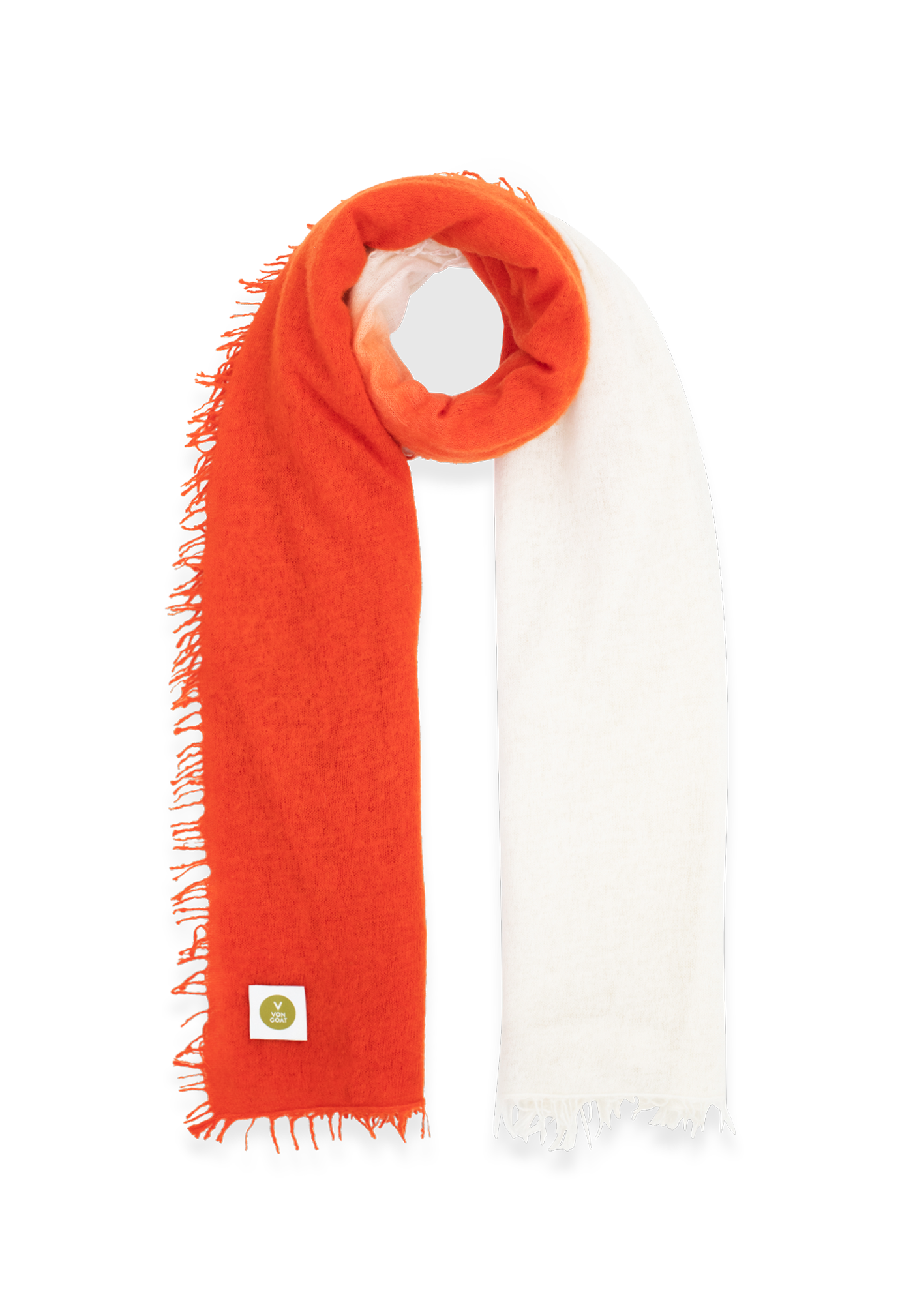 SCHAL ORANGE DAISY/ WHITE