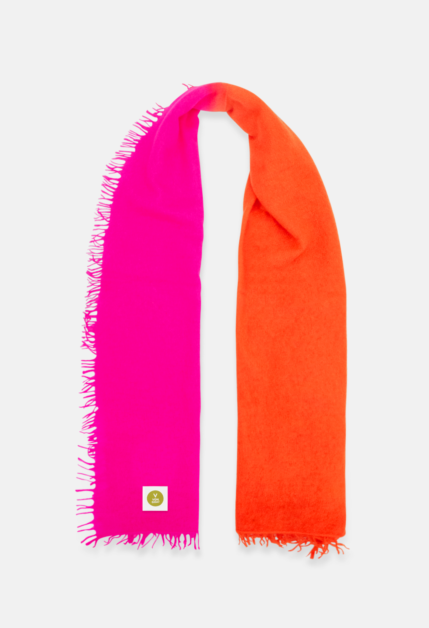 Scarf Orange Daisy/Neon Pink Medium