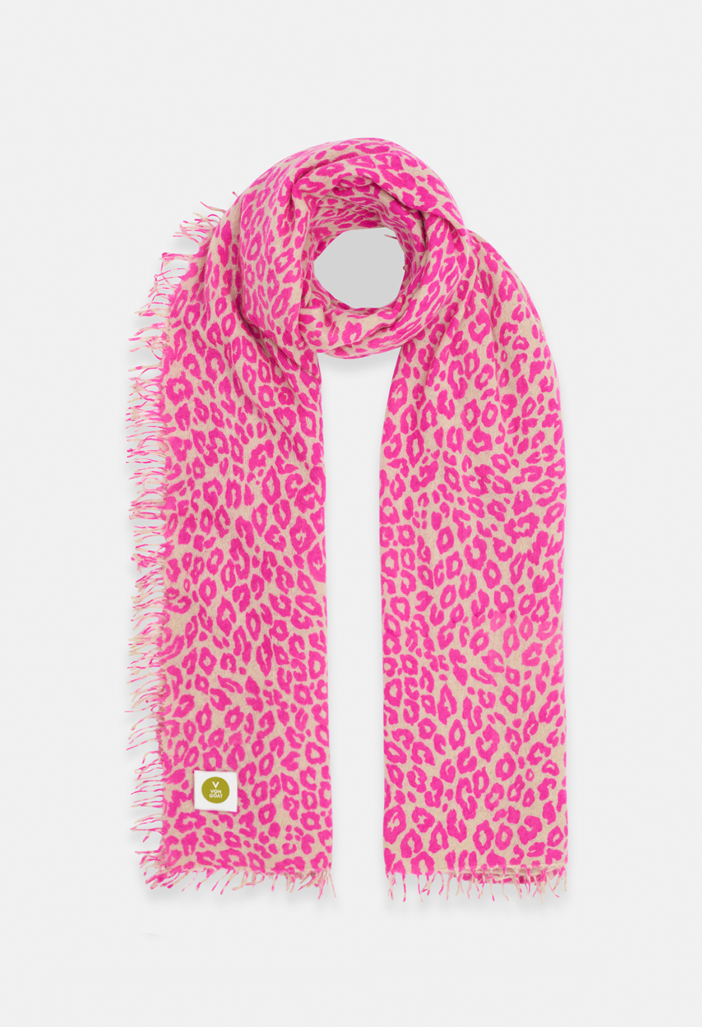 SCHAL LATTE/NEON PINK