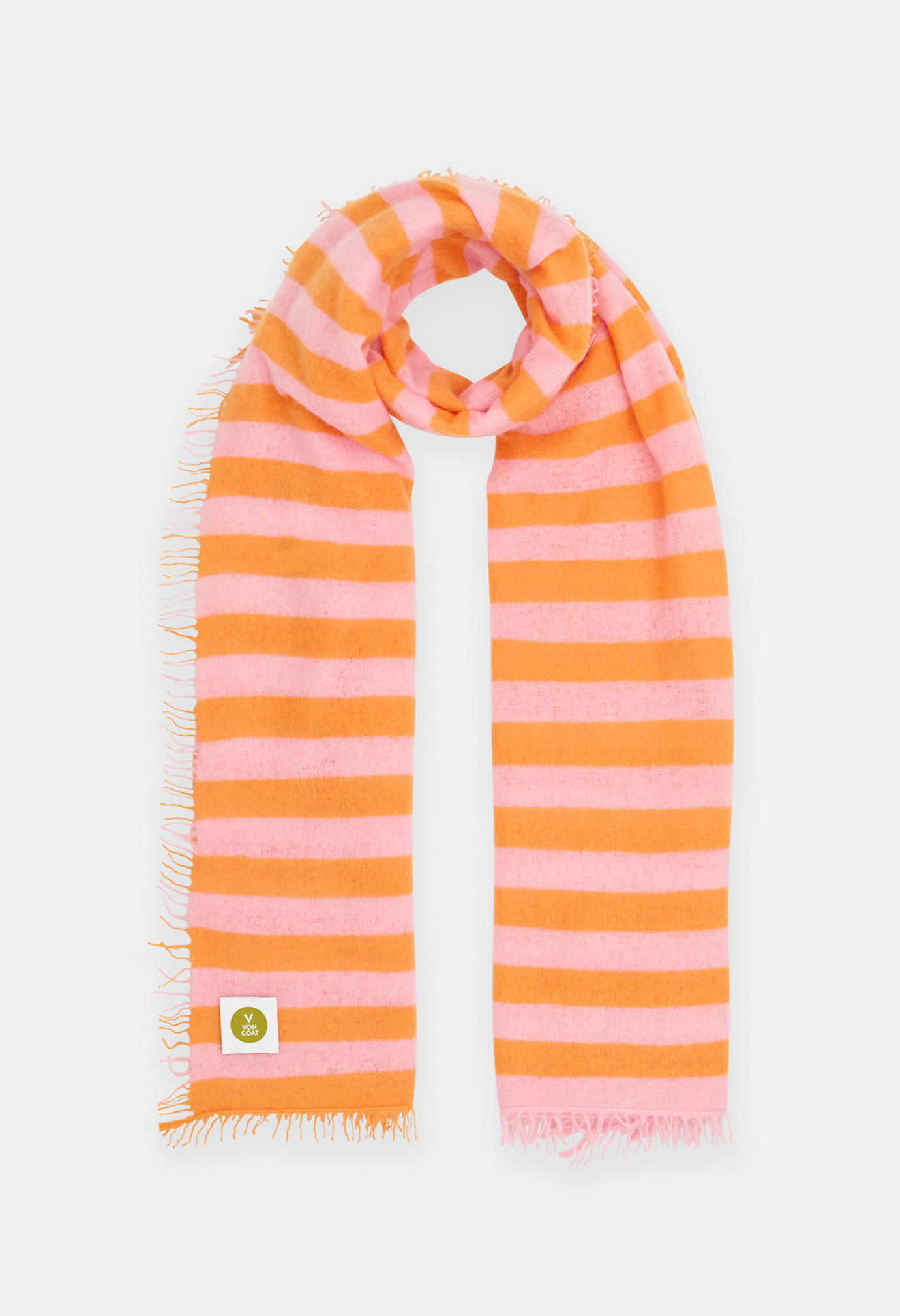 SCARF CARROT CURL/PINK TULLE