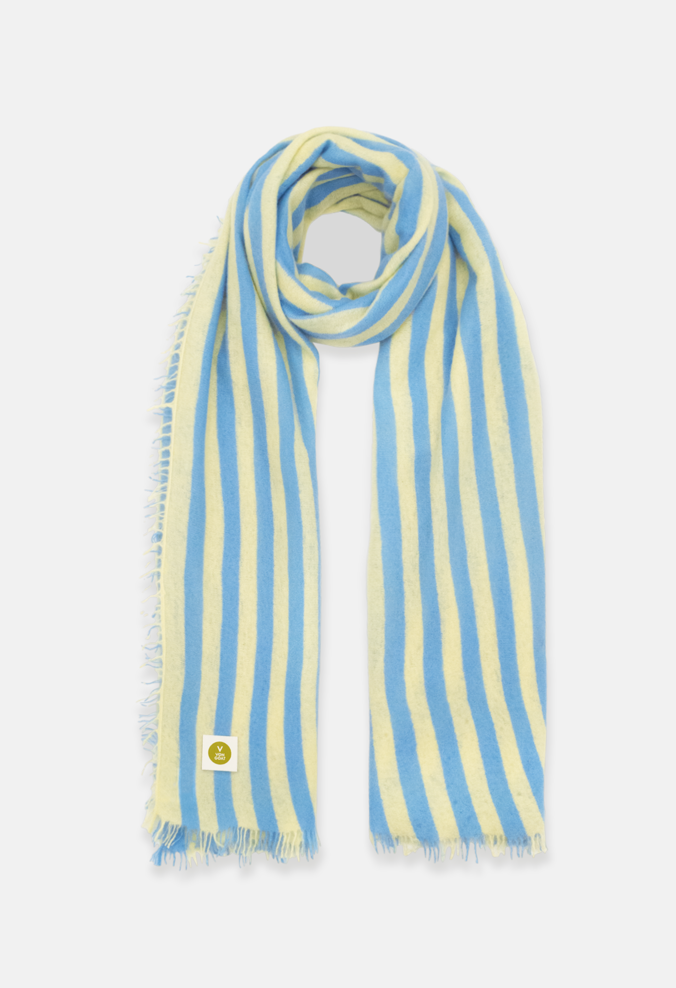 SCHAL TRANSPARENT YELLOW/DELICATE BLUE