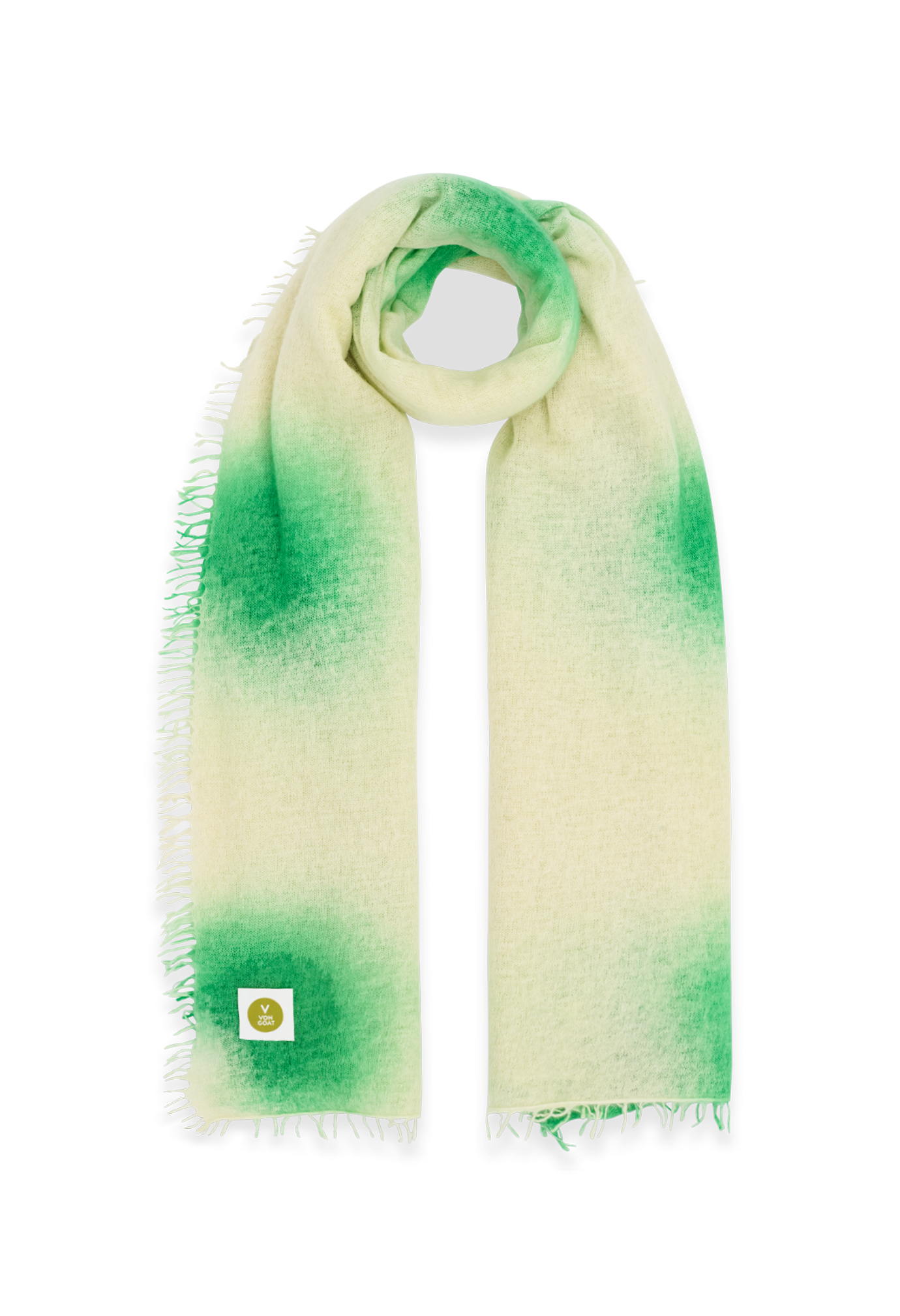 SCHAL PUNKTY NEON GREEN