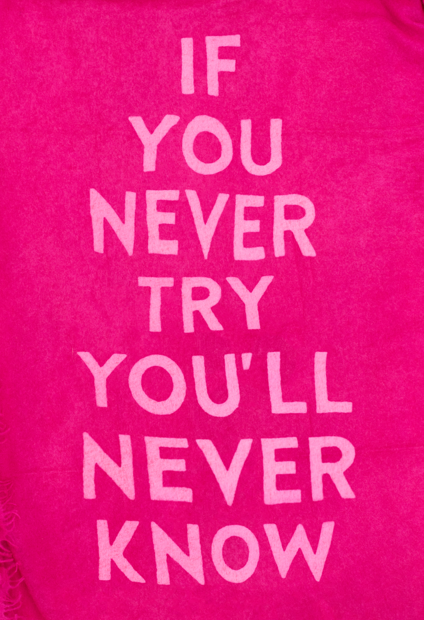 Scarf Letters "TRY"
