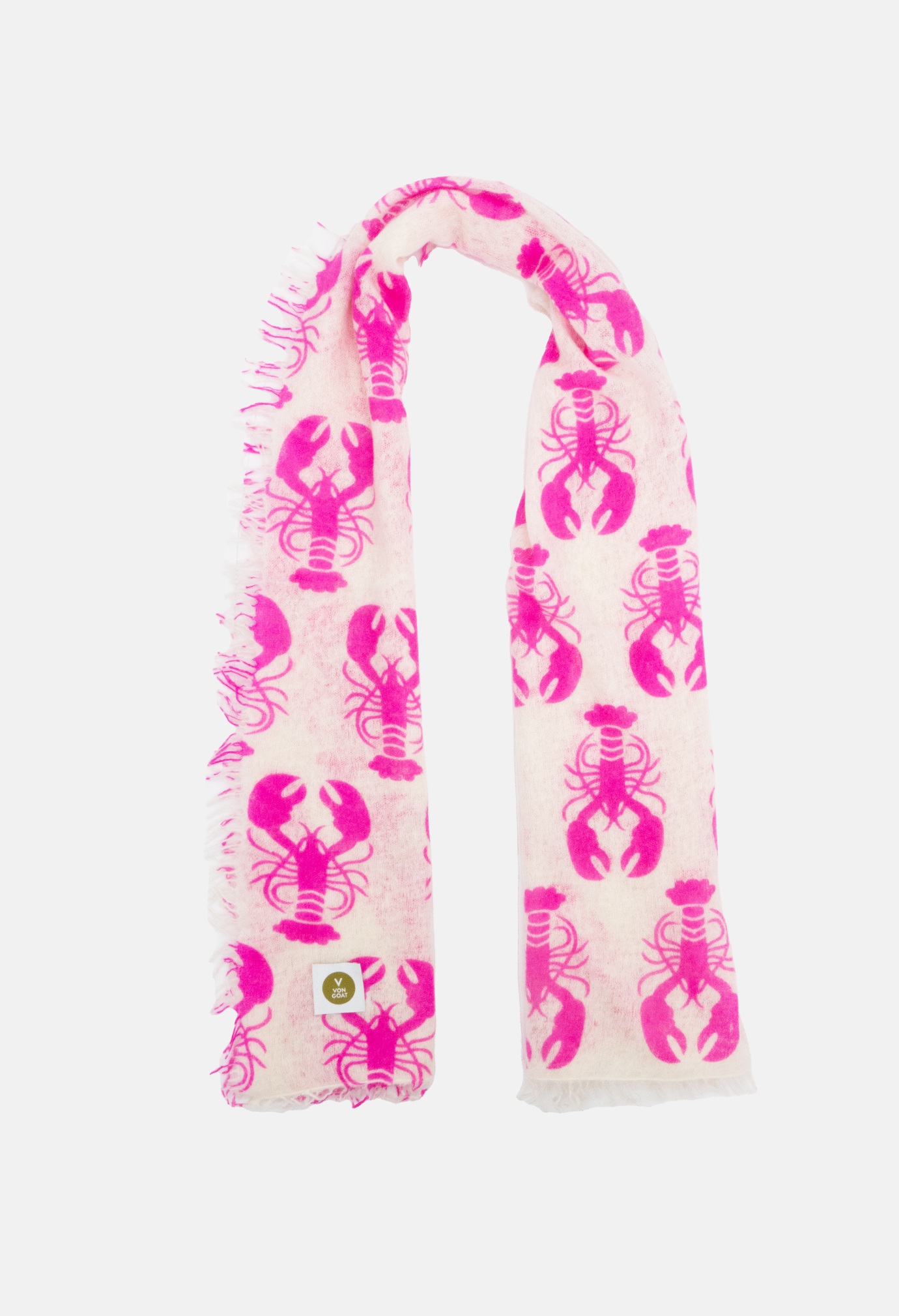 Scarf Lobster White/Sugar Plum Medium