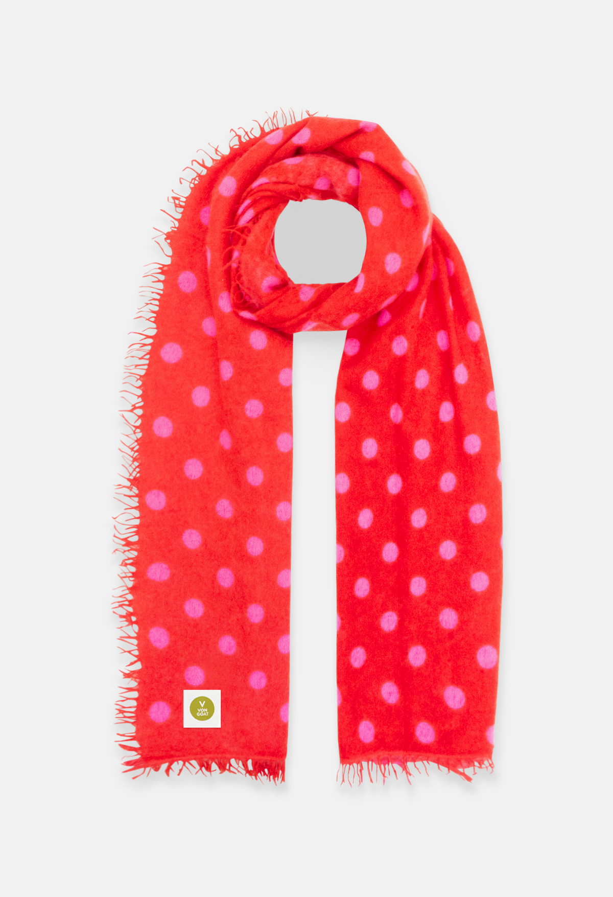 Schal Polka Dots Orange Daisy/Sugar Plum