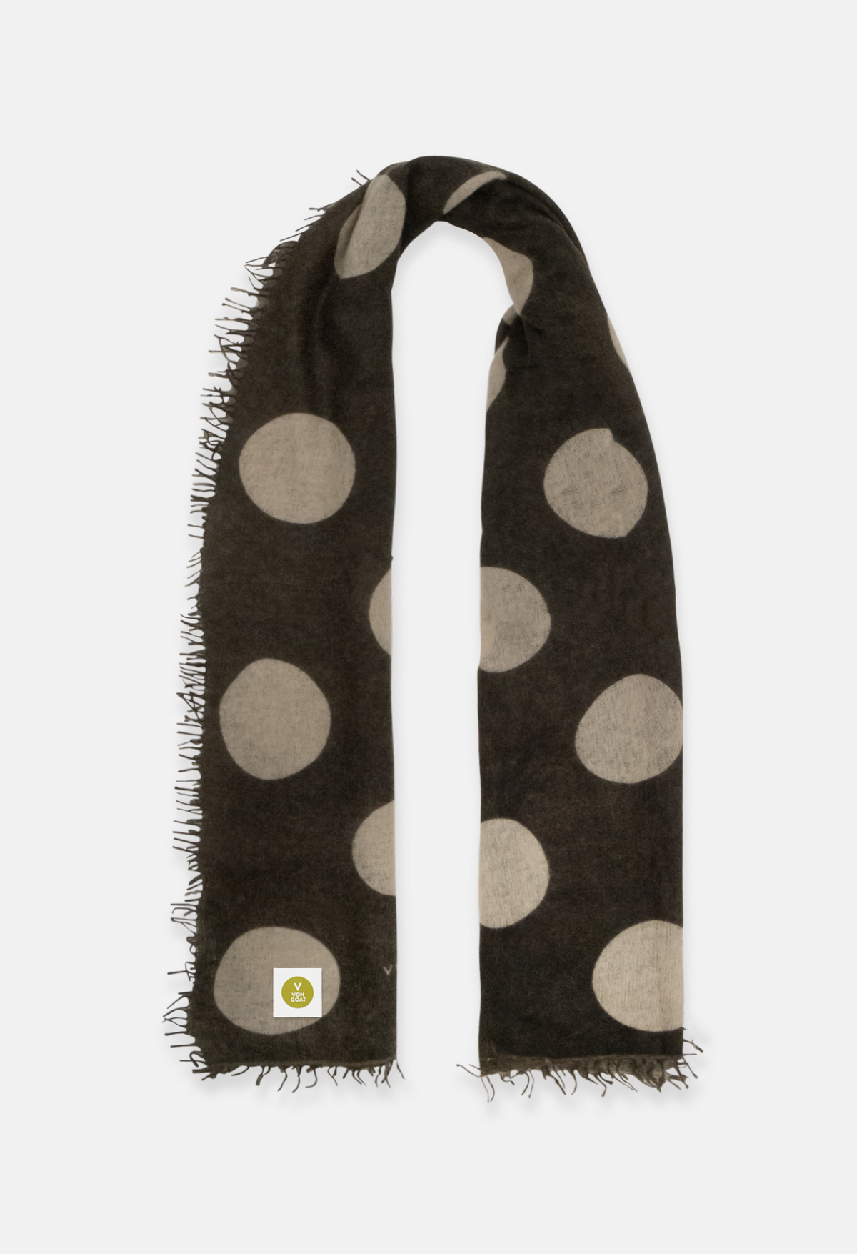 Schal Polka Dots Canteen/Greige Medium