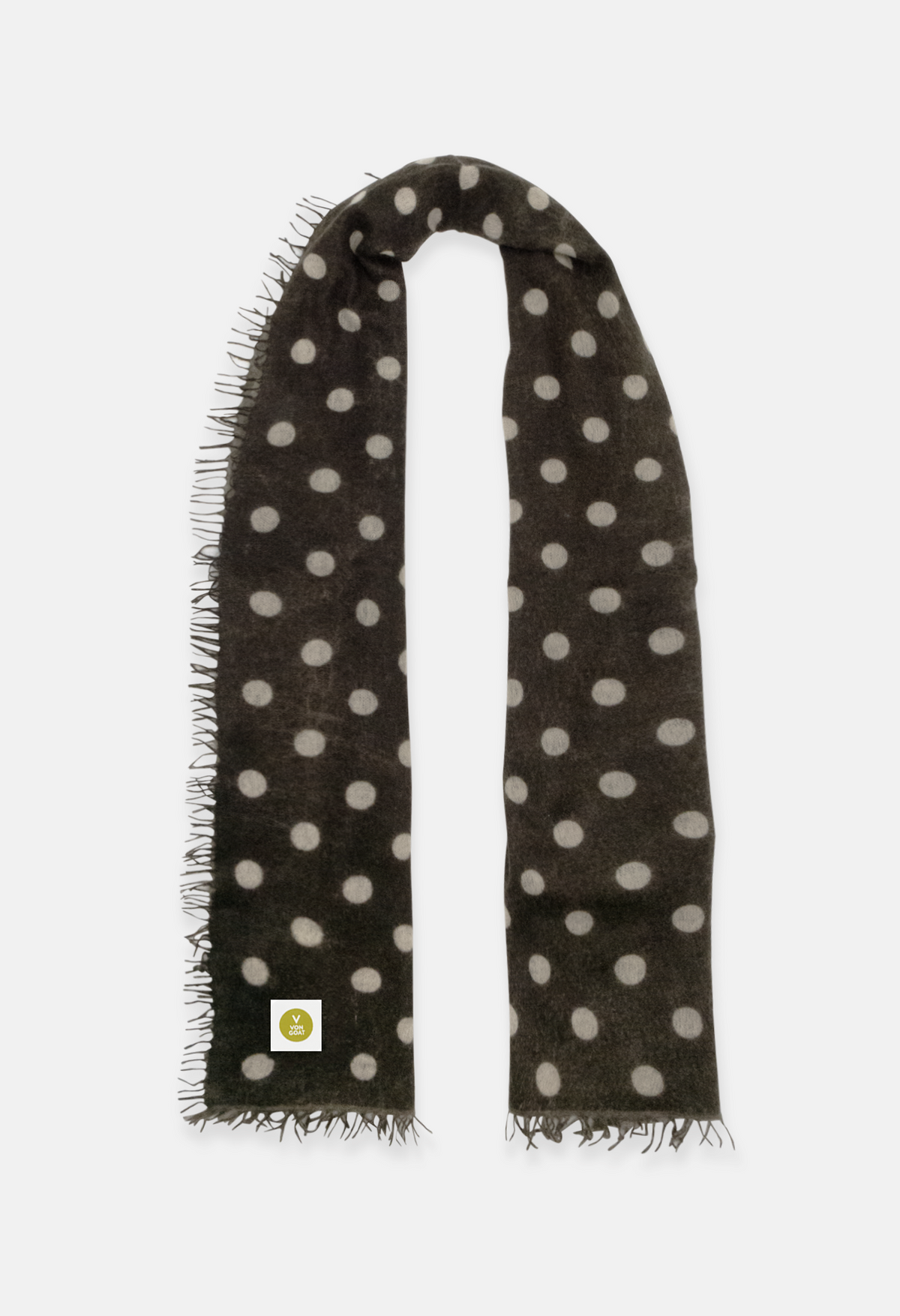 Schal Polka Dots Canteen/Greige Medium