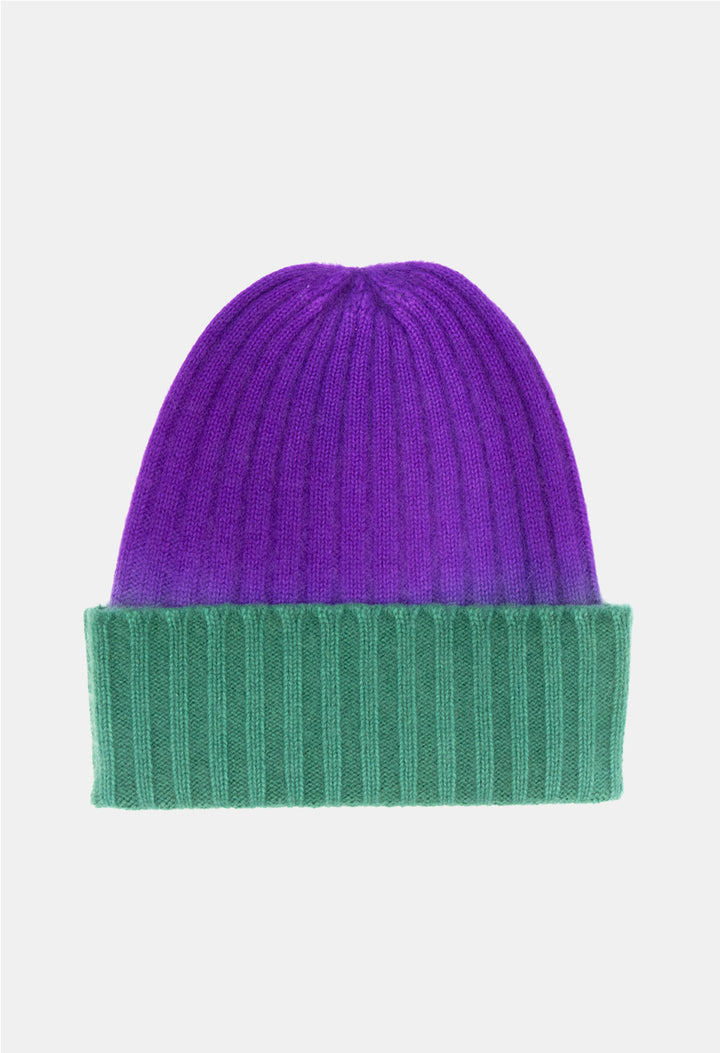 BEANIE TREE GREEN/N. PURPLE