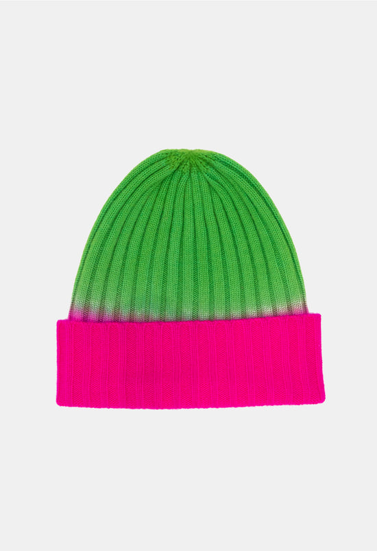 BEANIE NEON PINK/NEON GREEN
