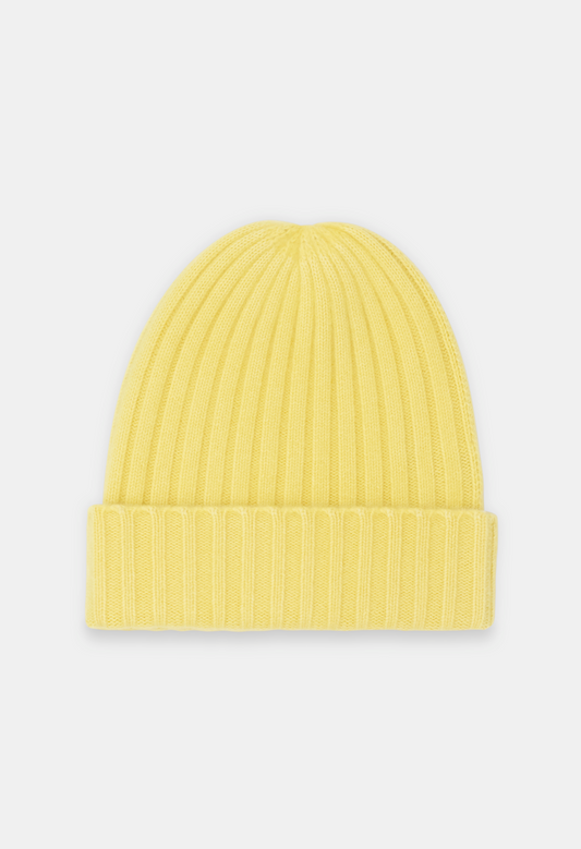 BEANIE PASTEL YELLOW