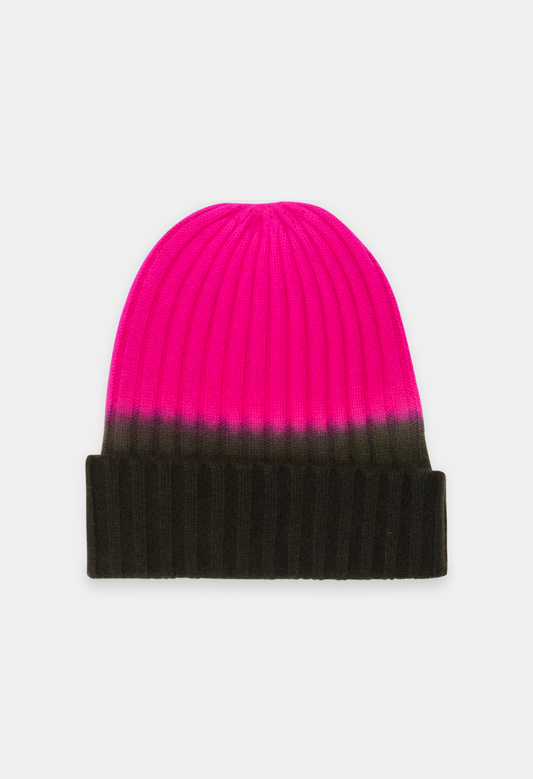 BEANIE BIBANS/NEON PINK