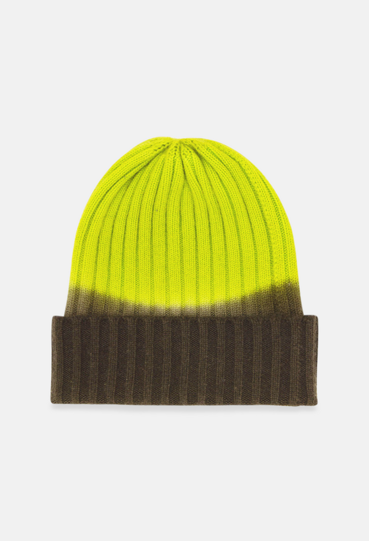 BEANIE BIBANS/NEON YELLOW