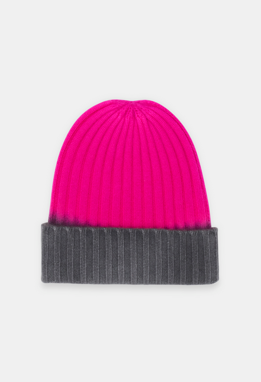 BEANIE SHADE/NEON PINK