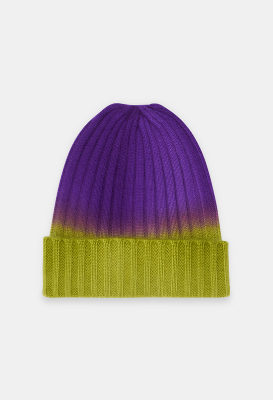 BEANIE CARDAMOM/NEON PURPLE