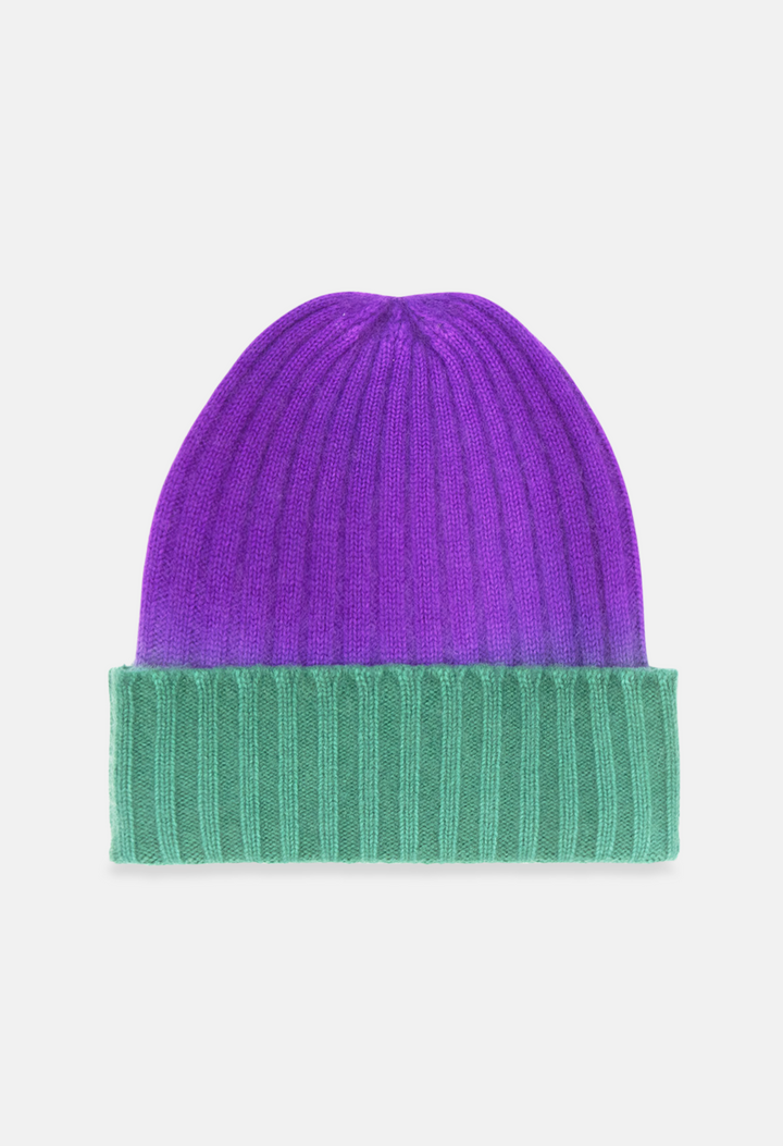 BEANIE TREE GREEN/N. PURPLE