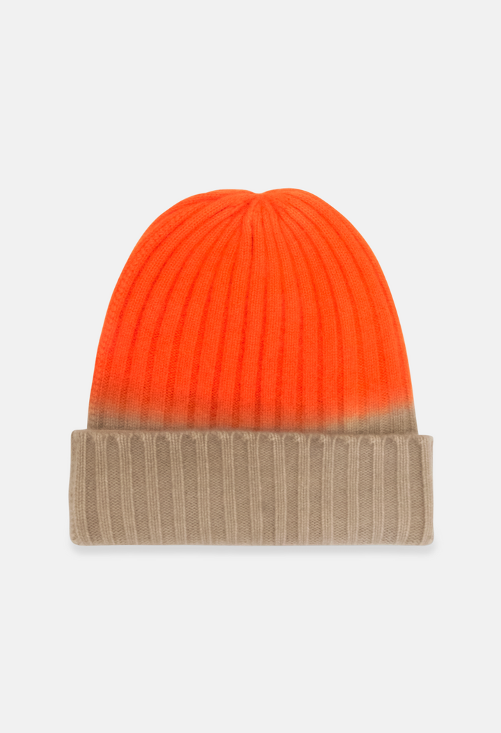 Beanie Plaza Taupe/Orange Daisy
