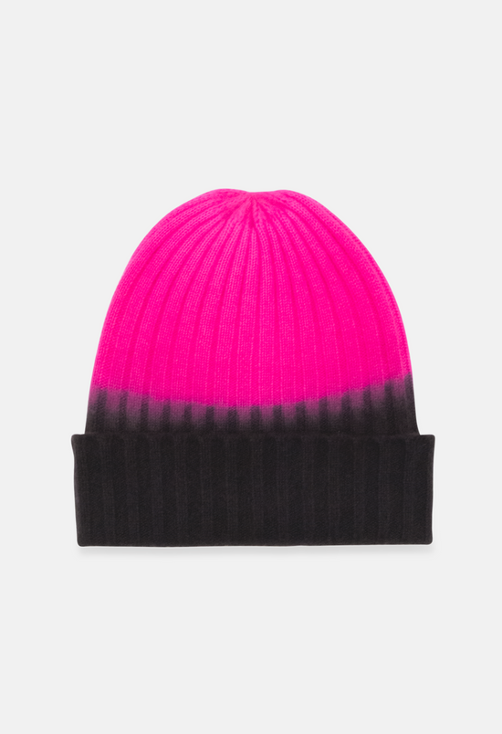 Beanie Black/Neon Pink