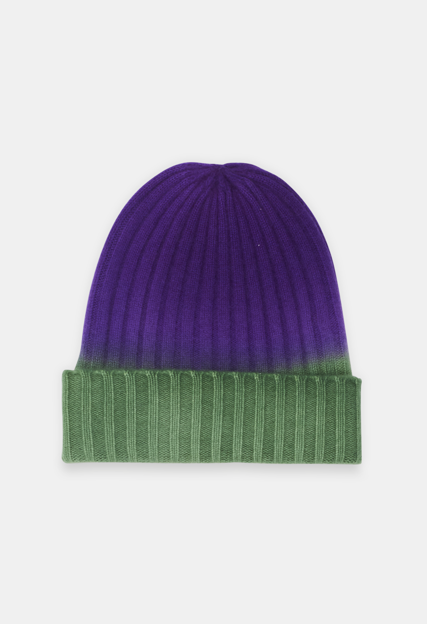 BEANIE SMOKE GREEN/NEON PURPLE