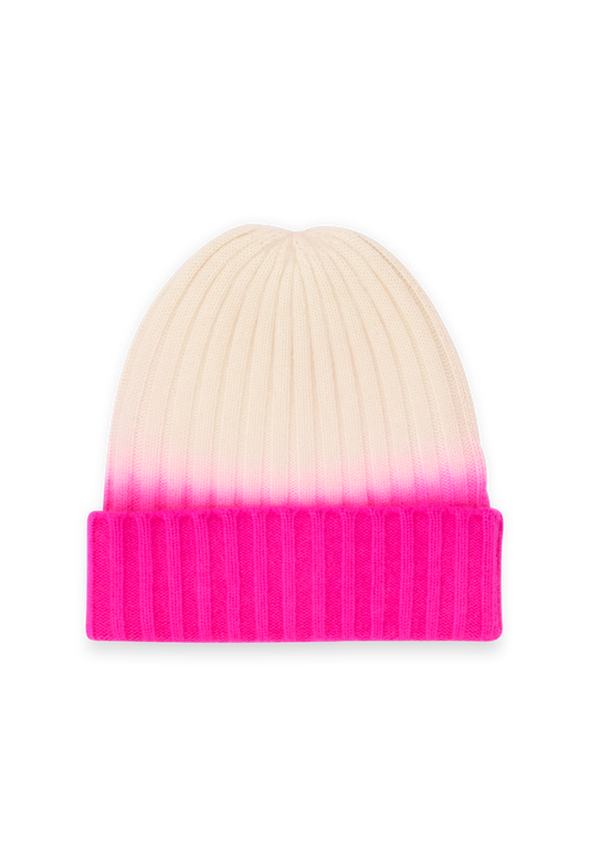 BEANIE NEON PINK/ICEBEAR