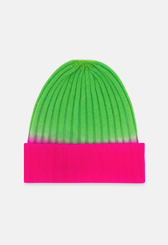 BEANIE NEON PINK/NEON GREEN