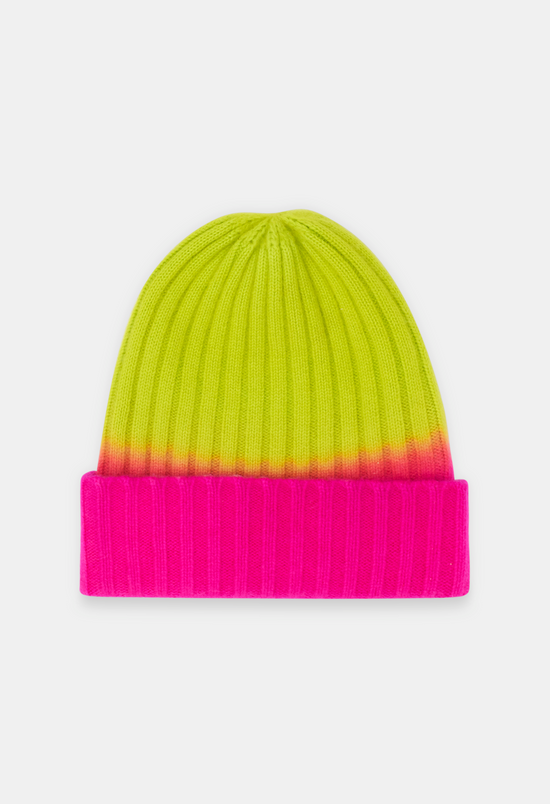 BEANIE NEON PINK/NEON YELLOW