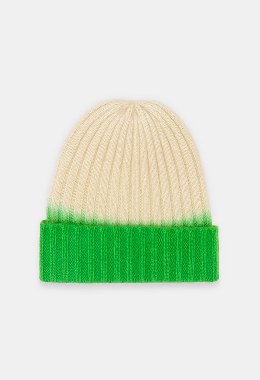 BEANIE NEON GREEN/ICEBEAR