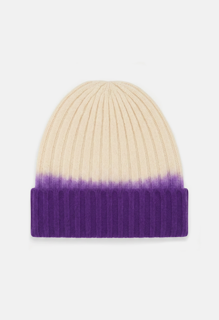 Beanie Neon Purple/Polar Bear