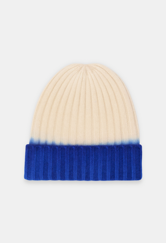 Beanie Neon Blue/Polar Bear