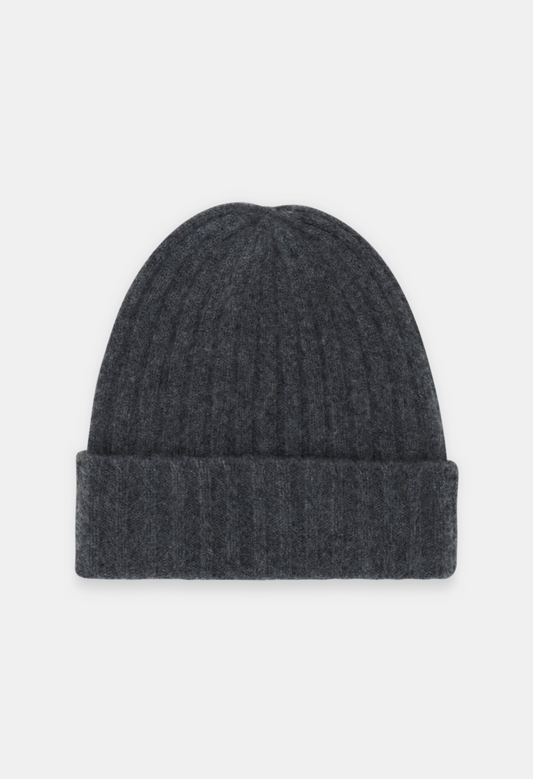 BEANIE MELANGE DARK GREY