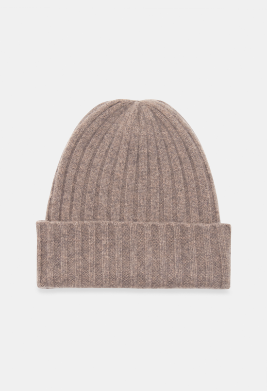 BEANIE MELANGE BROWN