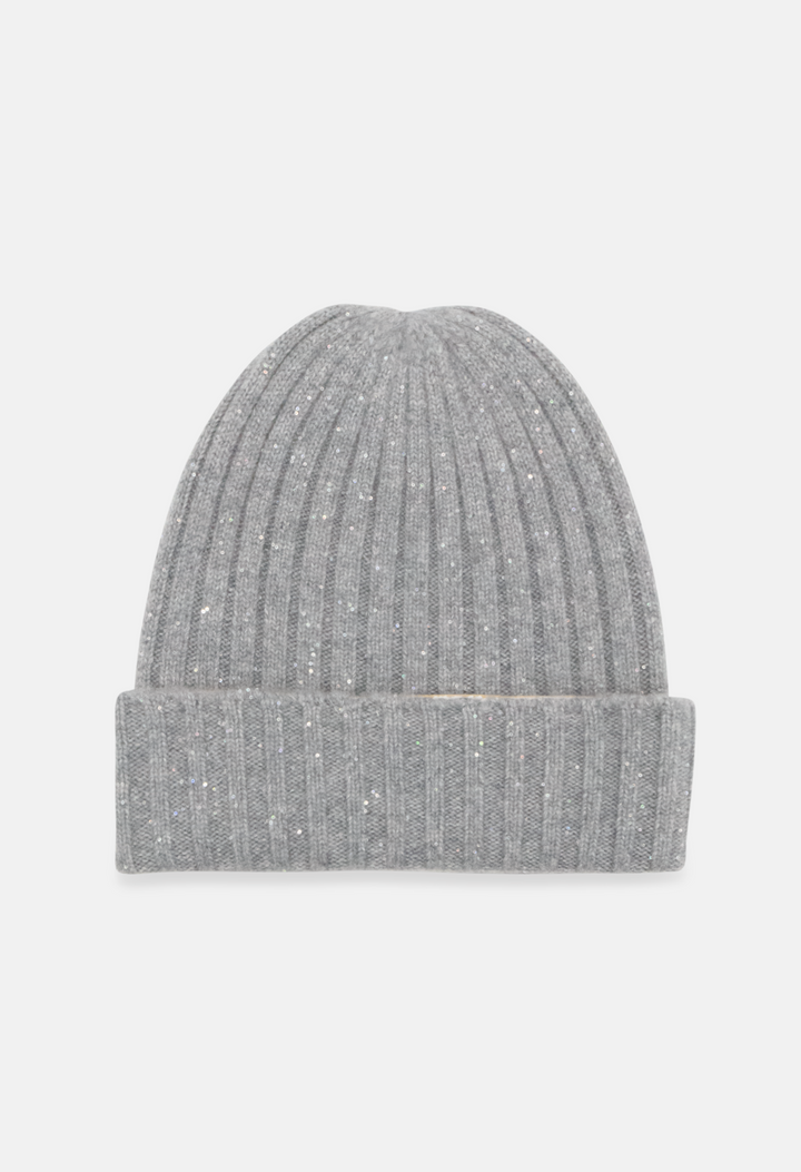Beanie Mel. Medium Grey Glitter
