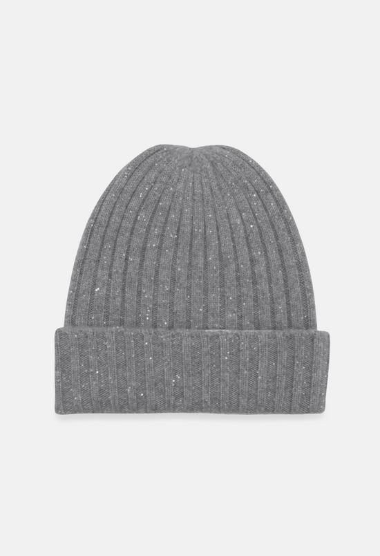 Beanie Mel. Medium Grey Glitter