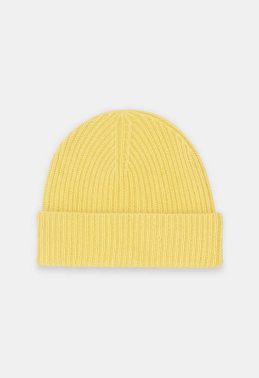 BEANIE PASTEL YELLOW