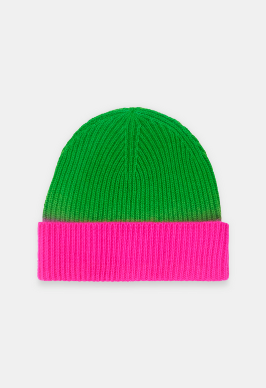 BEANIE NEON PINK/NEON GREEN