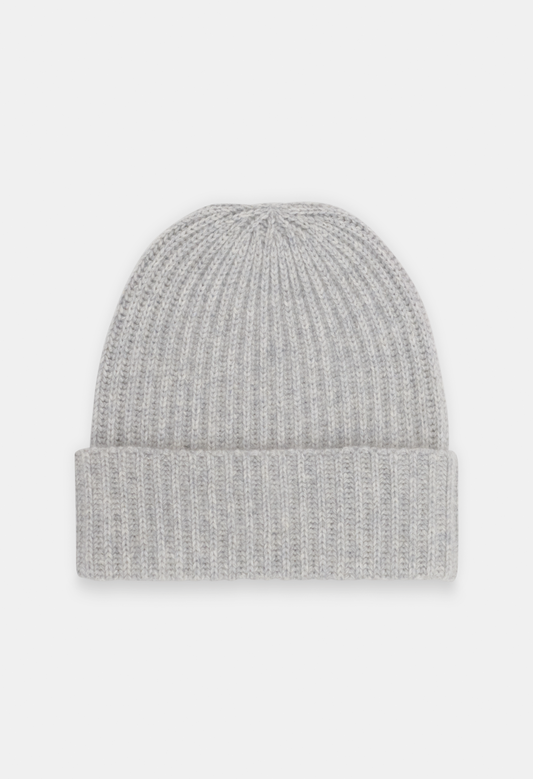 BEANIE MELANGE LIGHT GREY