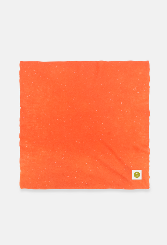 Bandana Orange Daisy Glitter