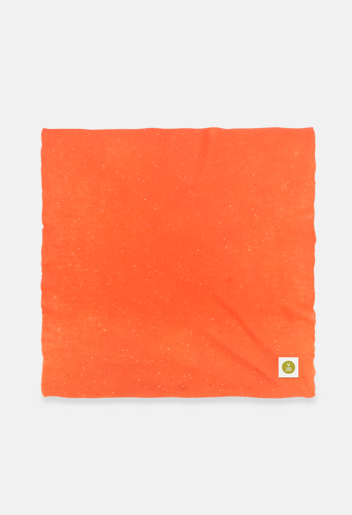 Bandana Orange Daisy Glitter
