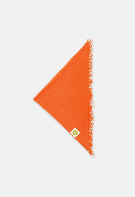 Orange Daisy Bandana with Fringe