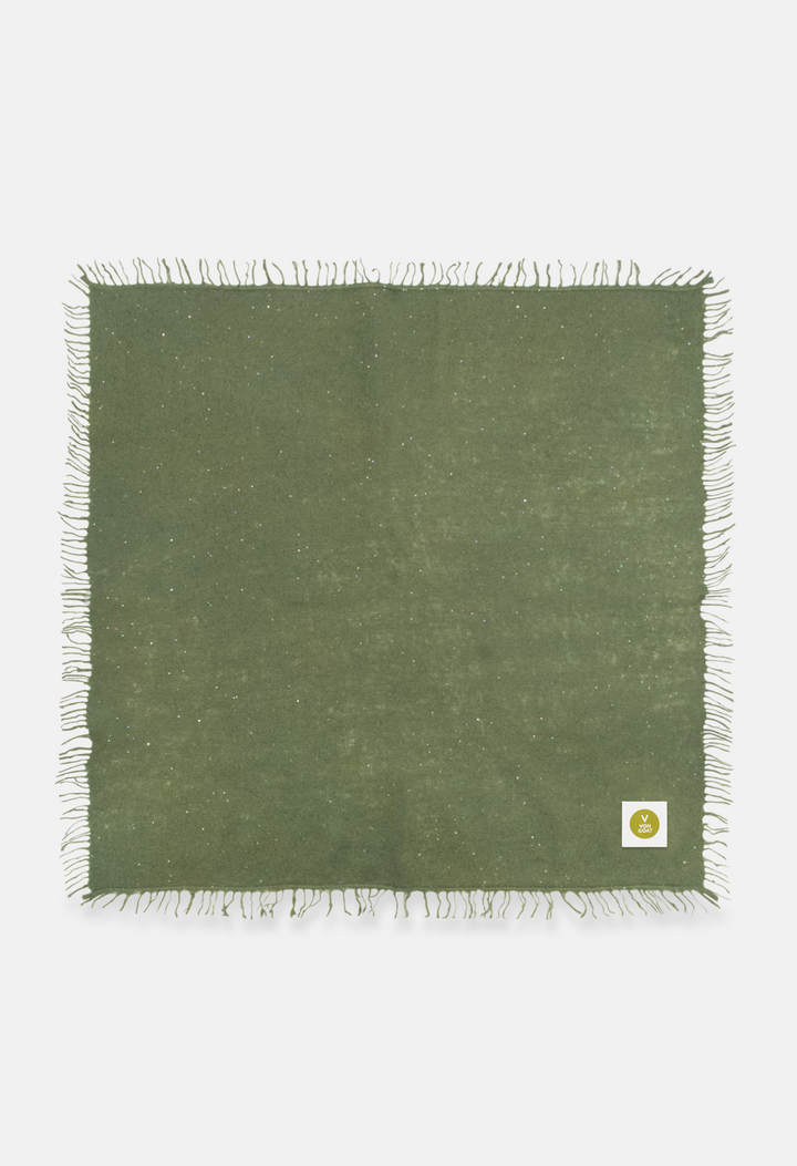 Bandana Licken Green Glitter mit Fransen